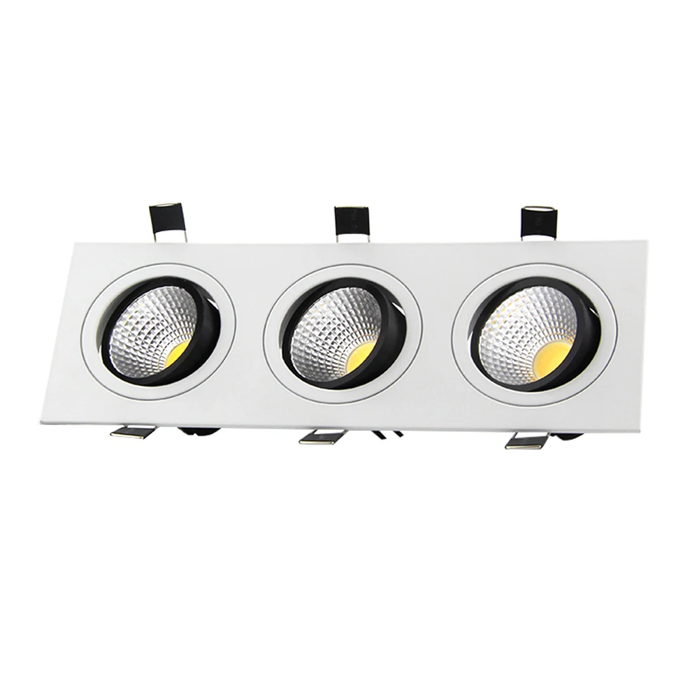 Приглушаемая сверхъяркая Встраиваемая потолочная лампа квадратный Точечный