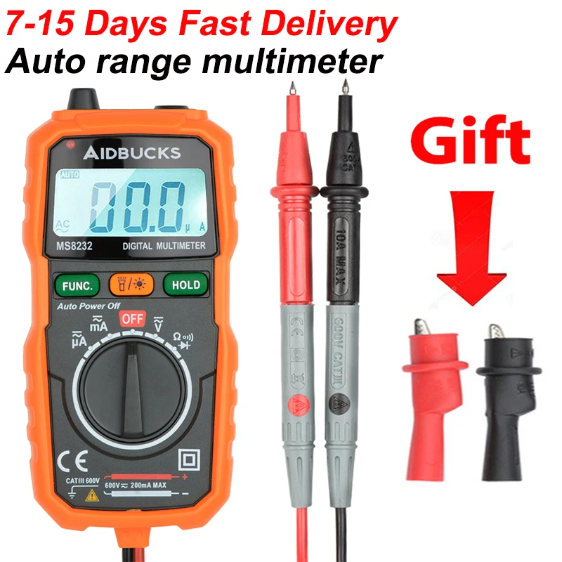 

Digital Multimeter LCD Backlight Portable Multimetro AC/DC Ammeter Voltmeter Ohm Meter Voltage Tester Multimeter Like XL830L