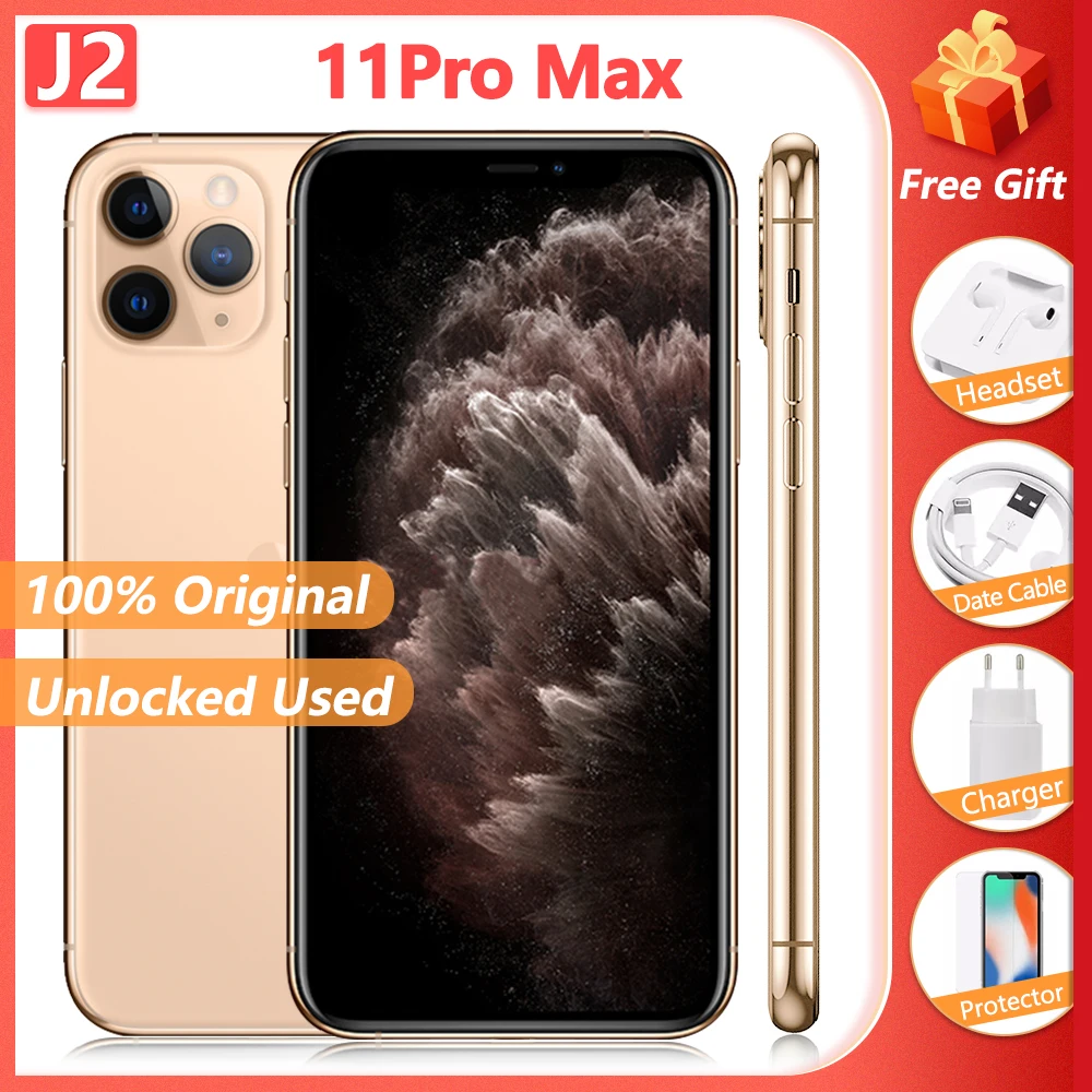 Смартфон Apple iPhone 11 Pro Max 100% дюйма 4 + 64/6 5/256/512 ГБ|Смартфоны| |