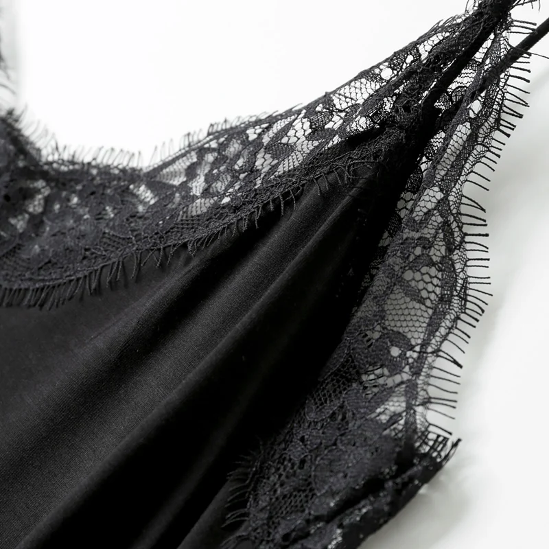 Однотонные женские кружевное платье модал лоскутное тонкий мягкий материал