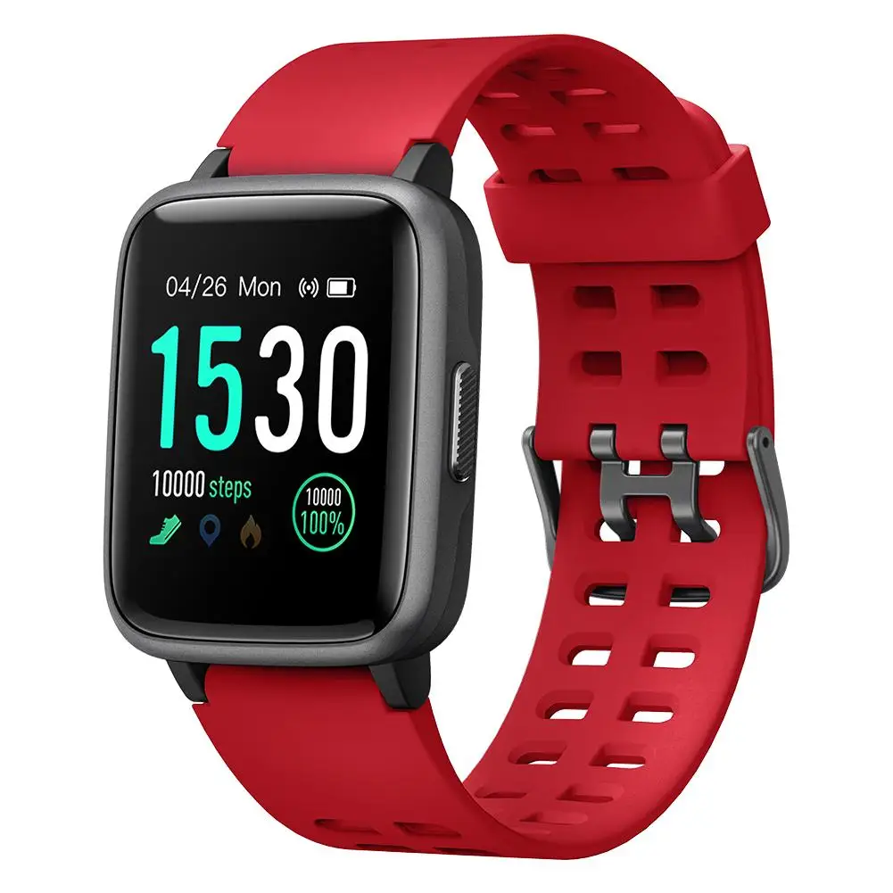 

ID205 Smart Watch Heart Rate Fitness Tracker Pedometer Time Display Bracelet Data Viewing Step Counting Calorie Speed