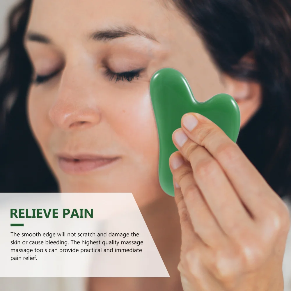 

4pcs Face and Body Scrapper Jade Board Skin Care Tools