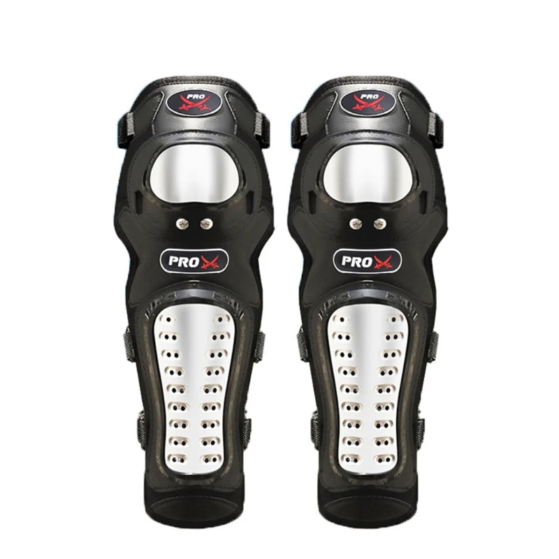 Наколенники из нержавеющей стали для мотокросса 4 шт. защита от падения езды на