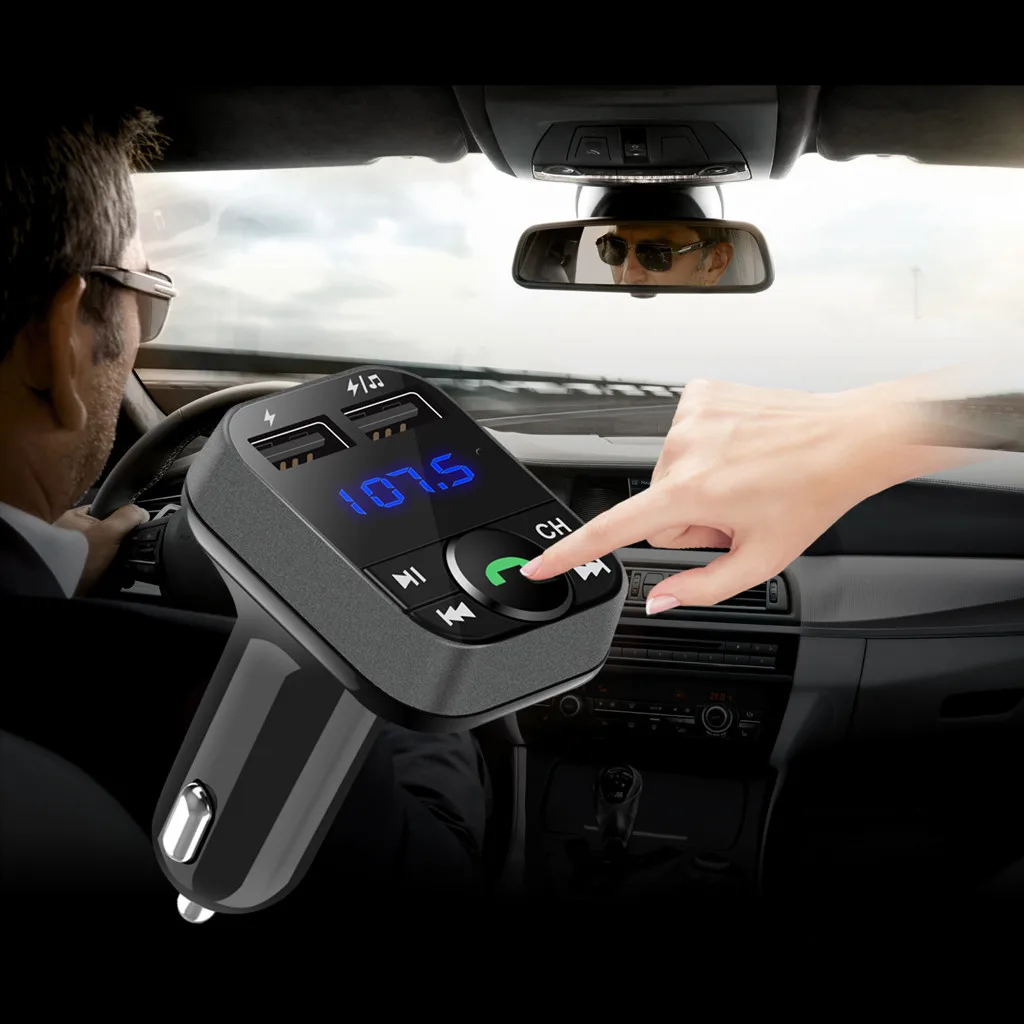 Bluetooth автомобильное USB зарядное устройство fm-передатчик беспроводной радио