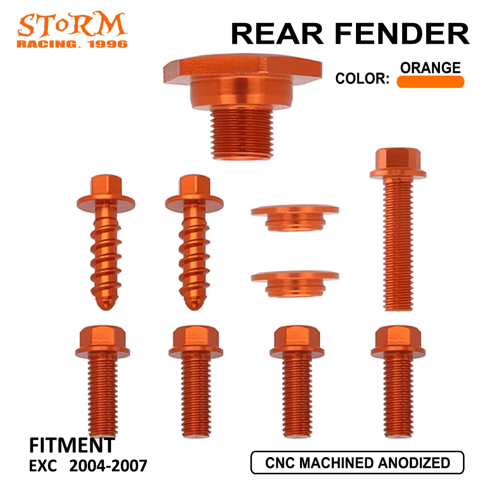 CNC мотоциклетные оранжевые боковые панели сиденья заднее переднее крыло
