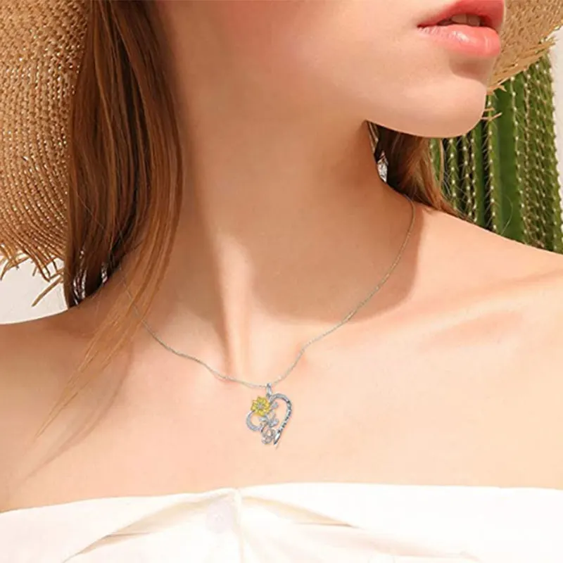 Женское ожерелье с подвеской Ты мой Солнечный свет цепочка кулоном в виде