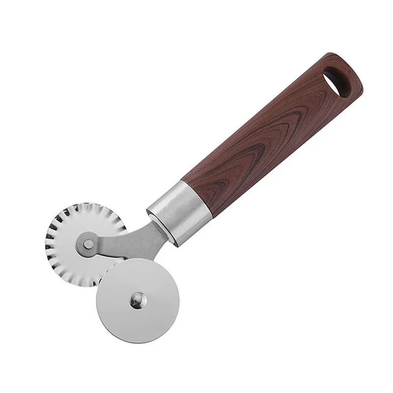 3 шаблона нержавеющая сталь нож для пиццы двойной ролик камень кондитерские