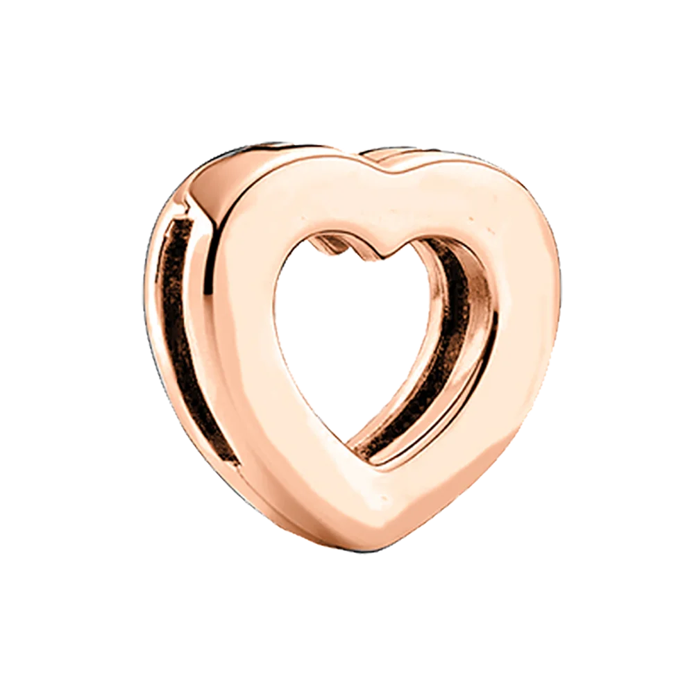 

2020 NEW 925 Sterling Silver Charms Heart Shape Suitable For Bracelet matching Gift Fit Original silver DIY Jewelry