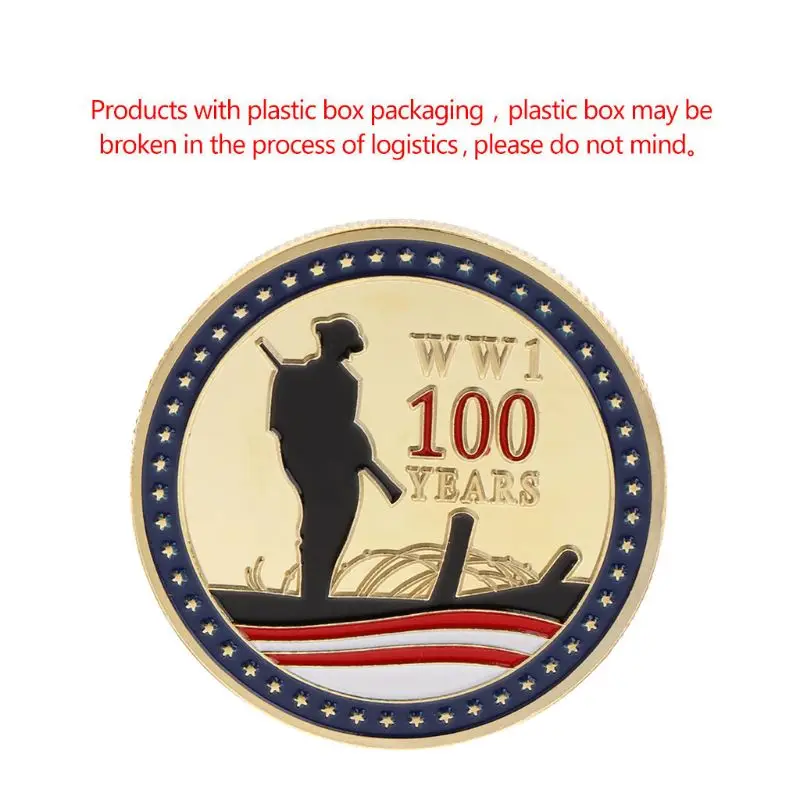 Памятная монета Первая мировая война день армикса 1918 2018 100 лет юлейный сувенир