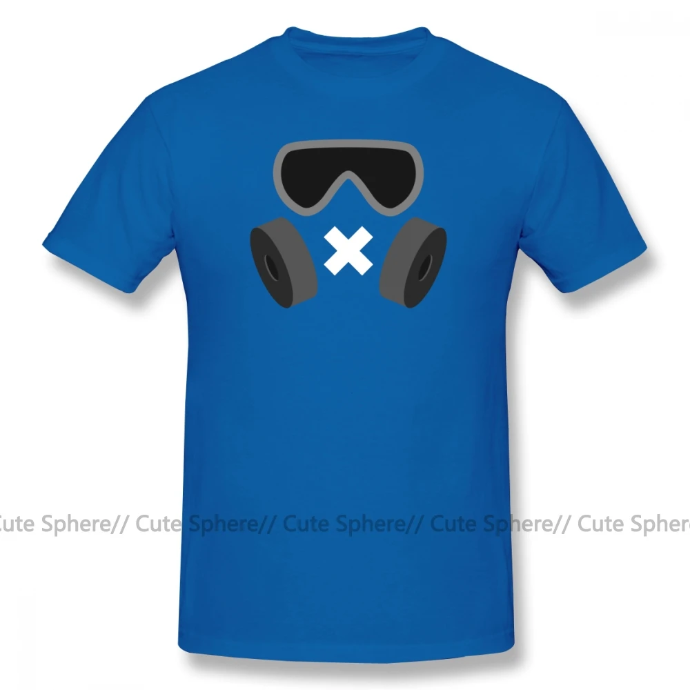 Blue Футболка Rainbow Six, беззвучная футболка, 100 хлопок, 6xl, футболка с коротким рукавом, забавная Базовая Мужская футболка - Цвет: Blue