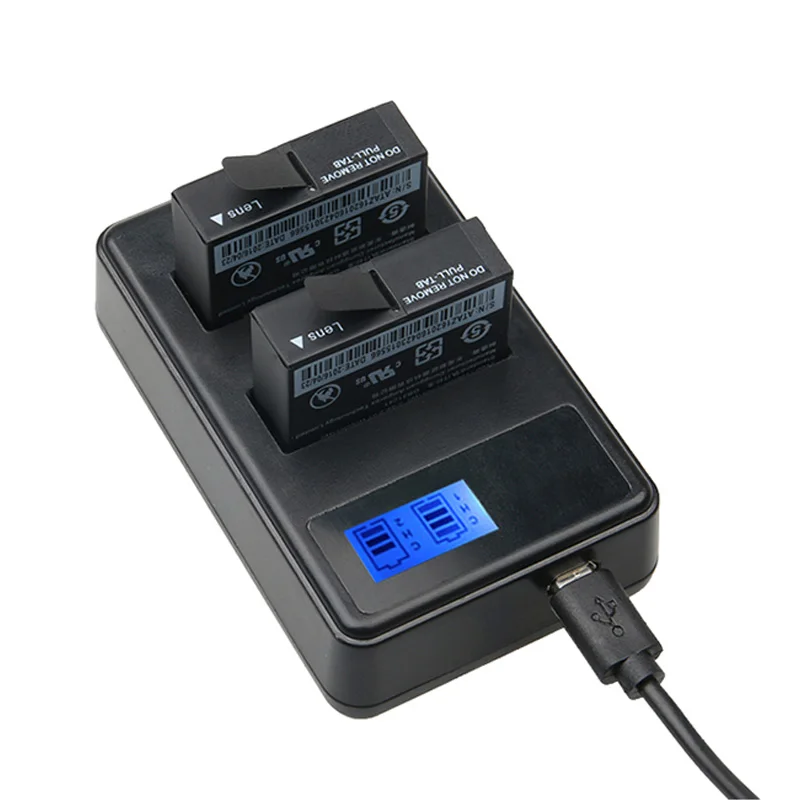 4 шт. литиевая батарея большой емкости + умное зарядное устройство с ЖК дисплеем