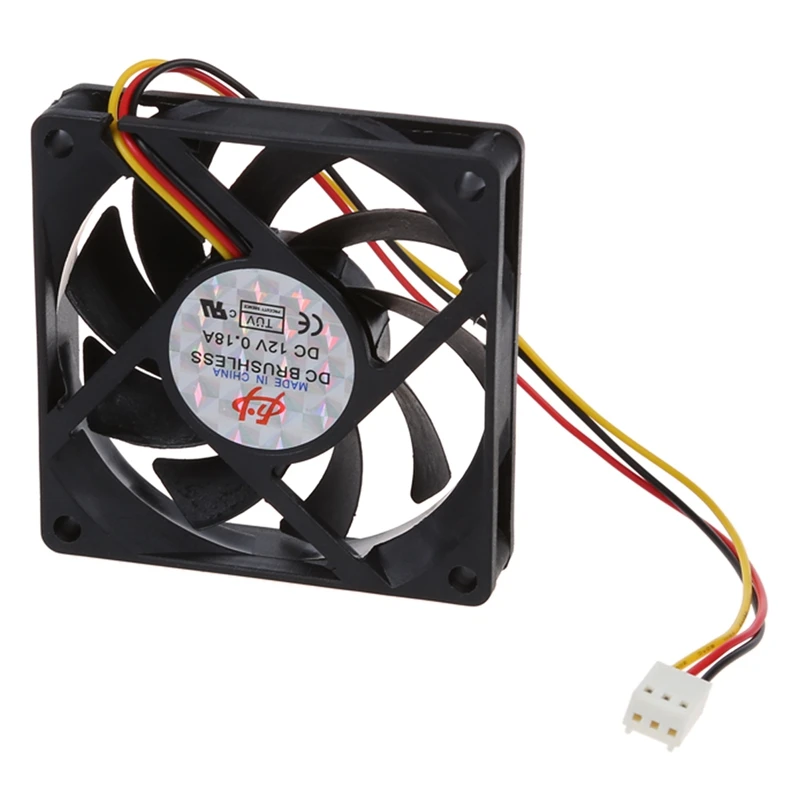 70 мм корпус ПК компьютер чехол 3 Pin Вентилятор охлаждения вентилятор Cooler с U Форма 5