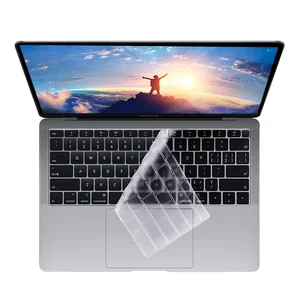 Чехол для клавиатуры US Enter из мягкого ТПУ для Macbook Air Retina Pro 11 12 13 14 15 16 2021 A2179 A2338 A1932 прозрачный защитный чехол