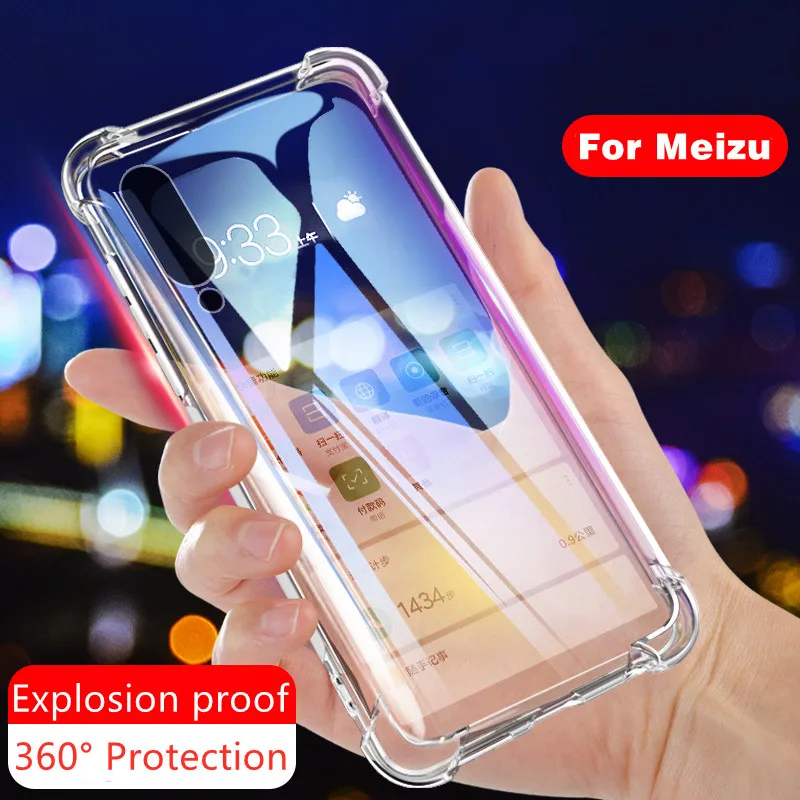 Чехол-накладка для Meizu 18 17 16s Pro 16Xs 16X 16T X8 V8 Note 9 8 16th 16 Plus M8 Lite силиконовый