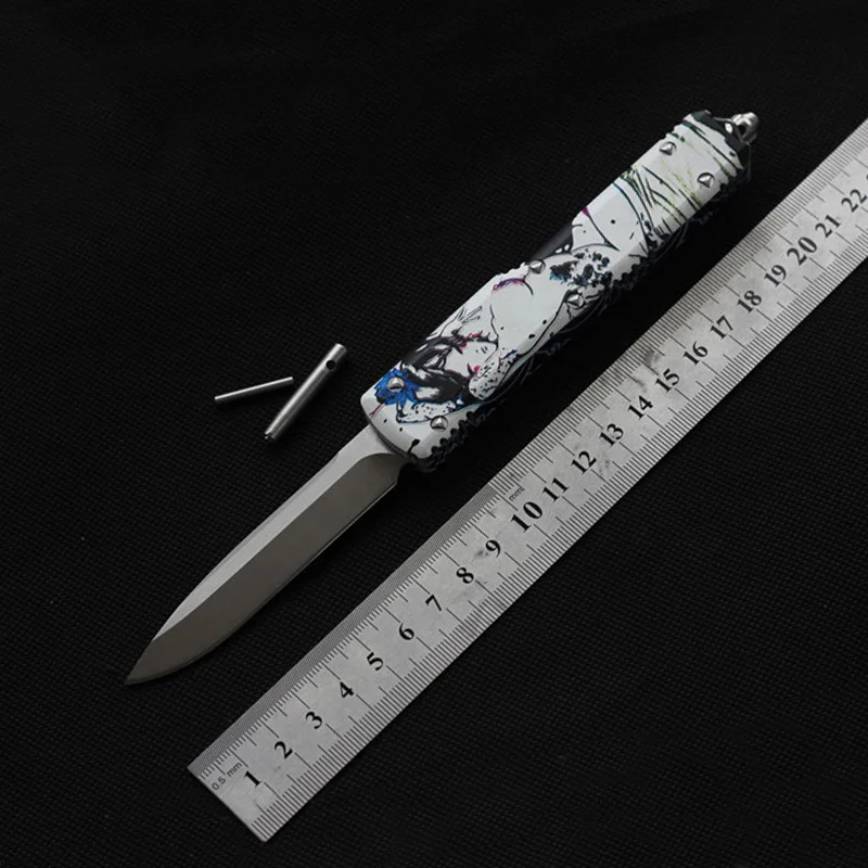 MK однократный нож D2 Blade 6061 T6 aluminu ручка 60HRC Открытый охотничий выживания