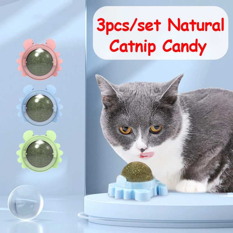 

360° Rotation Natural Catnip Pet Roducts Cat Toys Chewing Toy Accessories Kitten Edible Treating Cleaning Teeth Teasing Supplies