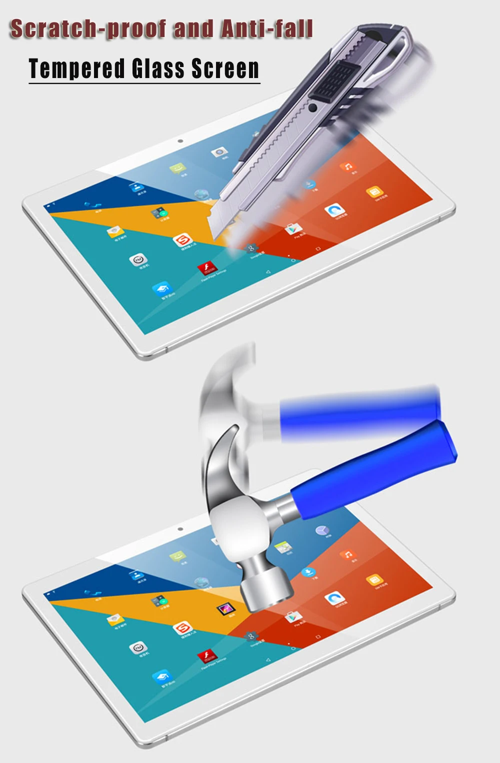 Супер закаленное стекло 10 дюймов планшетный ПК Android 8,1 Deca Core Dual Sim 4G LTE FDD 6 ГБ 256 ГБ rom 1920*1200 ips планшеты 10,1