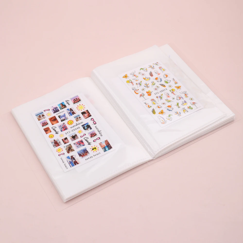 Альбом для наклеек на ногти кейс ногтей пустой чемодан чехол слайдеров с 40