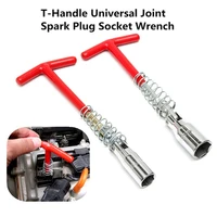 universal 16mm 21mm spark plug removal tool spanner socket wrench t grip handle flexible spanner socket t handle t bar