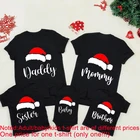 Хлопковая семейная сочетающаяся Рождественская одежда для мамы и дочери с принтом