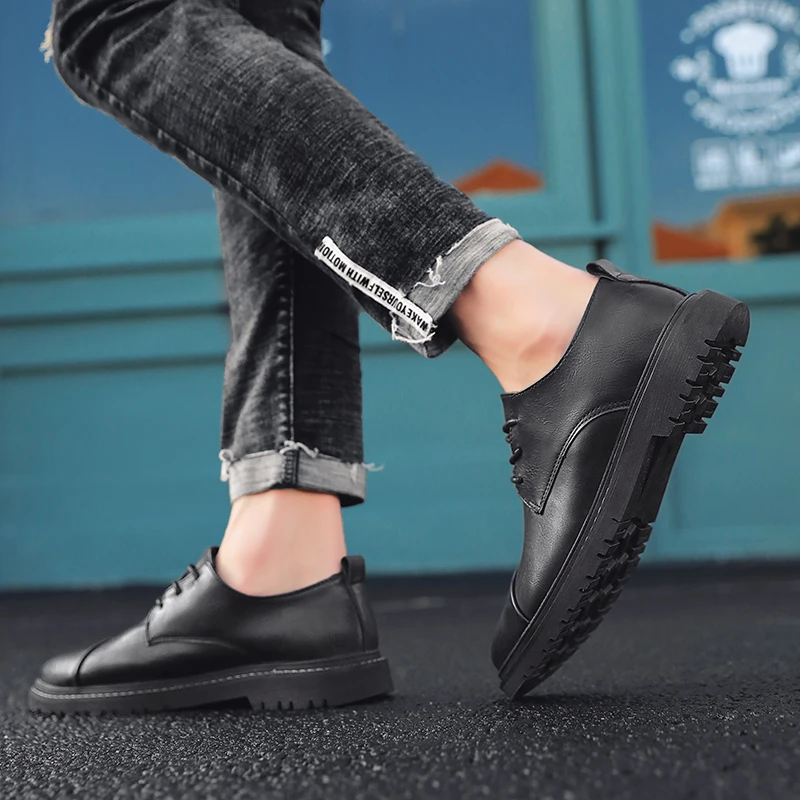 Брендовая мужская обувь Новинка весна-осень 2019 простая модная трендовая