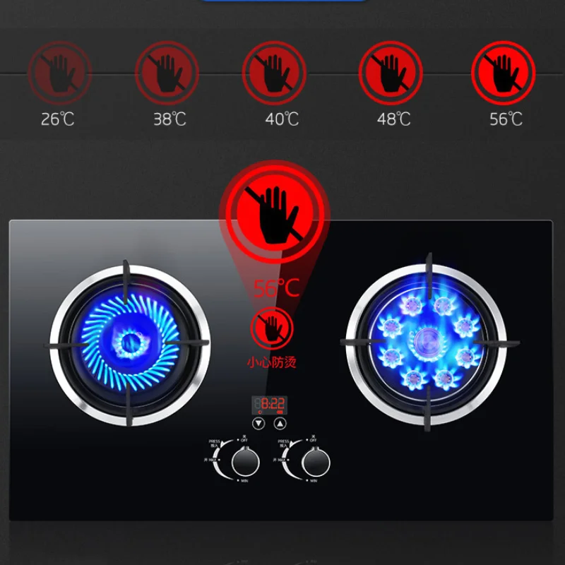 Двойная газовая плита Fierce Встроенная бытовая СЖИЖЕННАЯ с природным газом