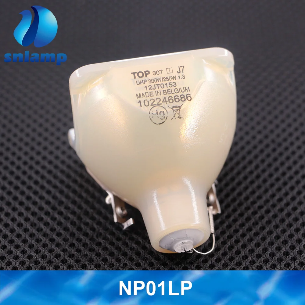 Оригинальная Сменная Лампа проектора NP01LP неизолированная лампа UHP 300 Вт 1 3 E21.6 для