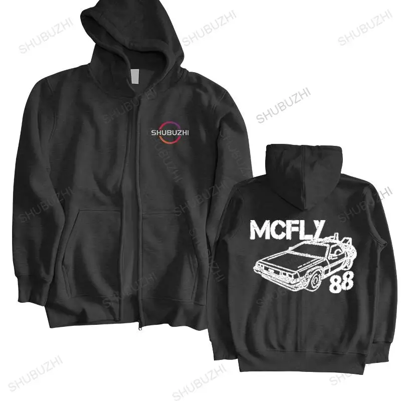 

men's sweatshirt cool McFly 88 hoodie Back to The Future Marty Delorean DMC12 Doc Brown Biff Flux Blu New coat hooded Funny Tops