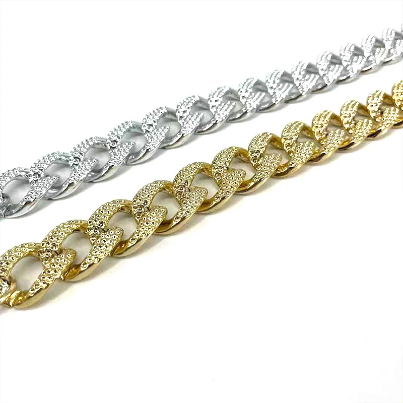 Silver Gold 38cm Bag Strap Handbag Handles DIY Purse Strap Replacement Handbag Straps Bag Chain Bag Accessories Handles For Bag