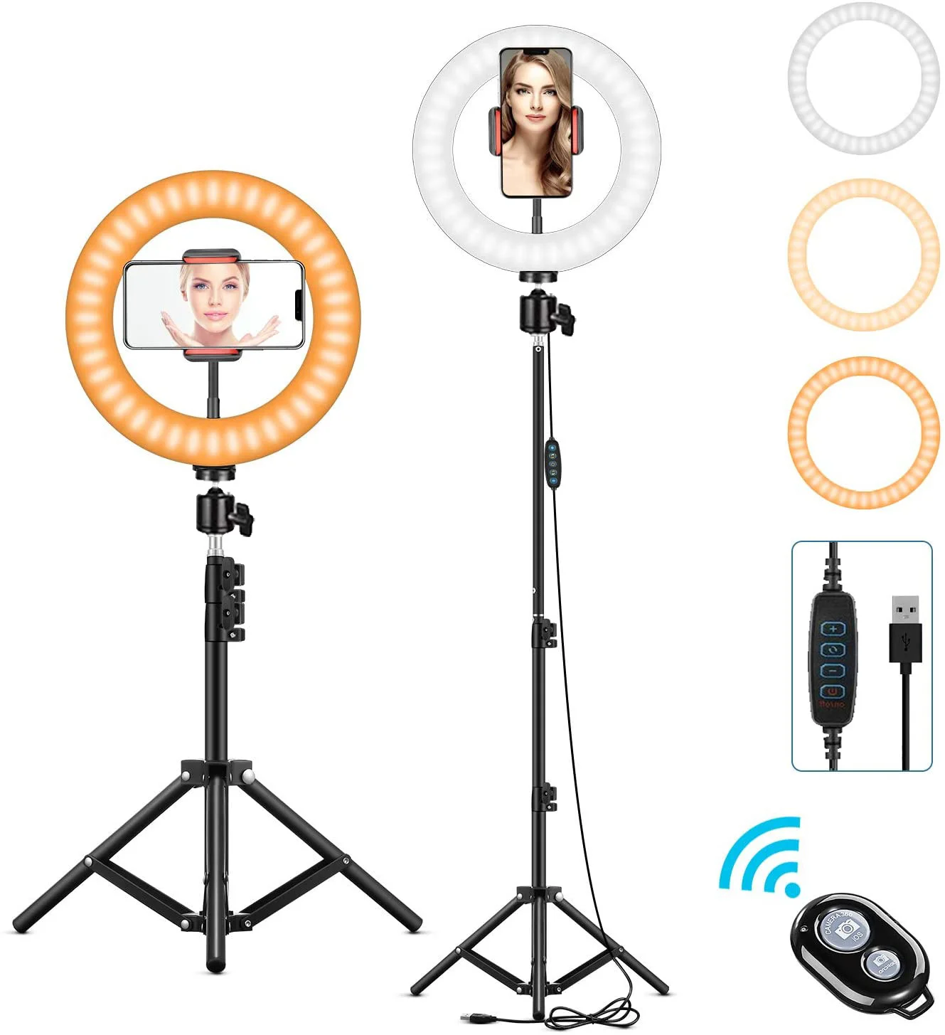 

LED Photography Fill Lighting with Tripod Stand Camera Photo Studio Circle Led Selfie Ring Light Phone Lamp Video Youtube