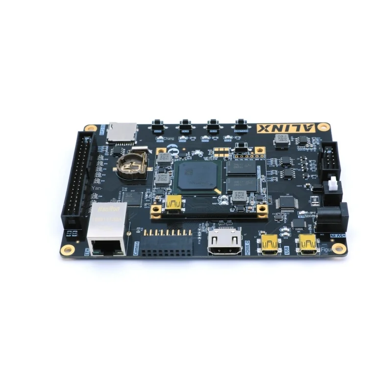 Макетная плата Alinx XILINX FPGA из черного золота Spartan 7 VIVADO AX7050 XC7S50FGG484 видеообучающее