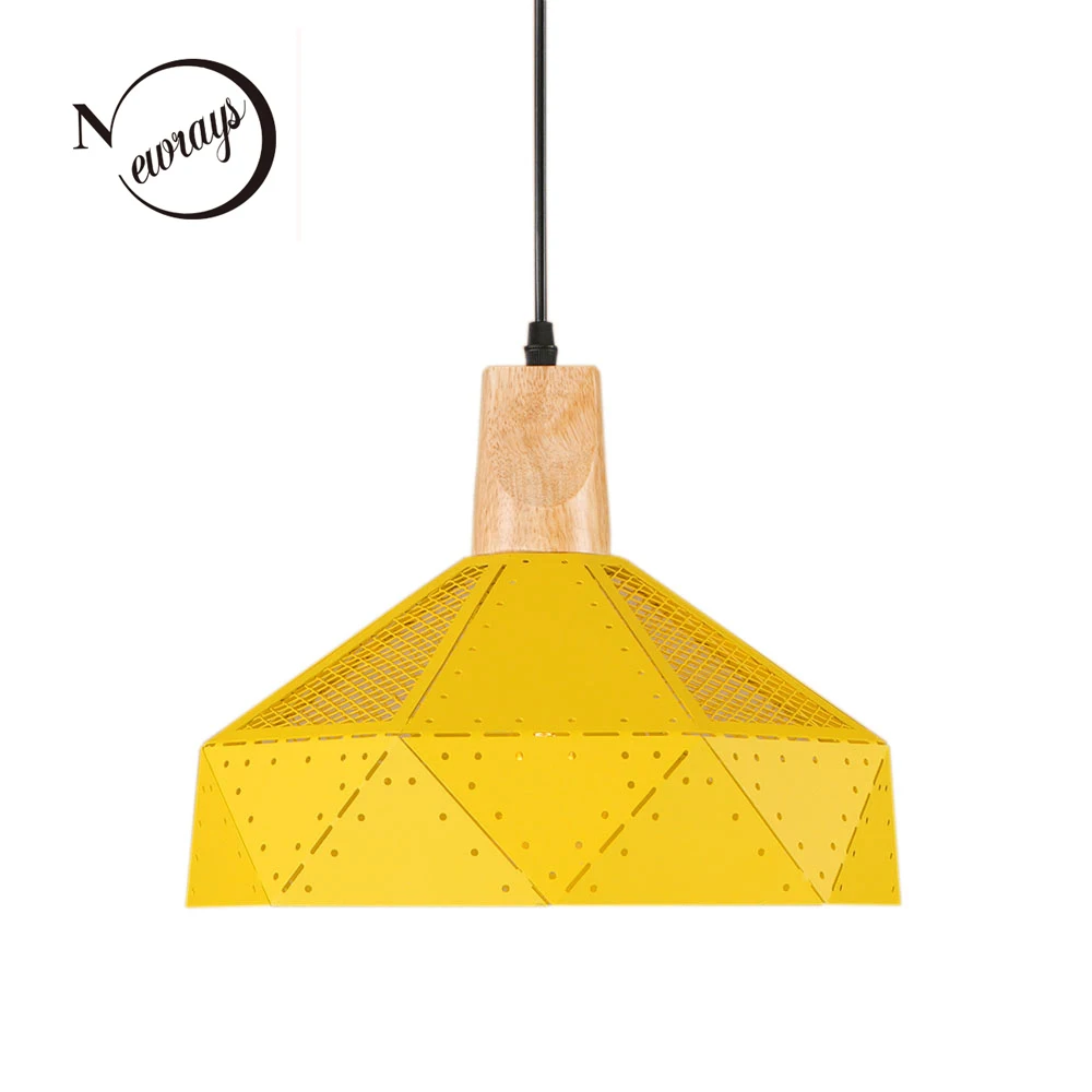 Современный Железный деревянный подвесной светильник в стиле арт-деко