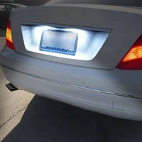 2pcs car led license plate light for mercedes benz ml gl r series 3 smd dc 12v xenon white led license plate light
