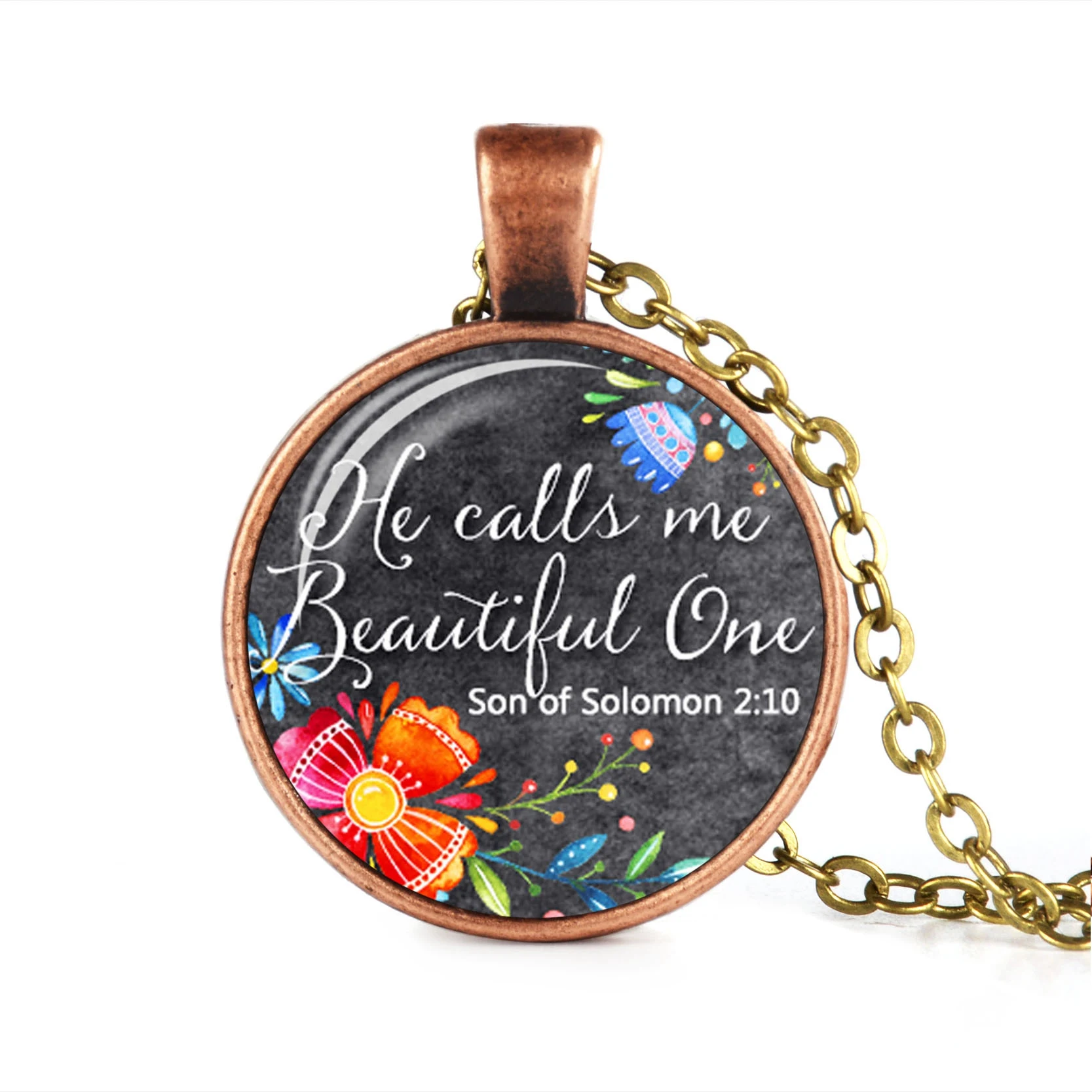 Все вещи возможны если вы верите цитата письмо ожерелье стеклянный купольный