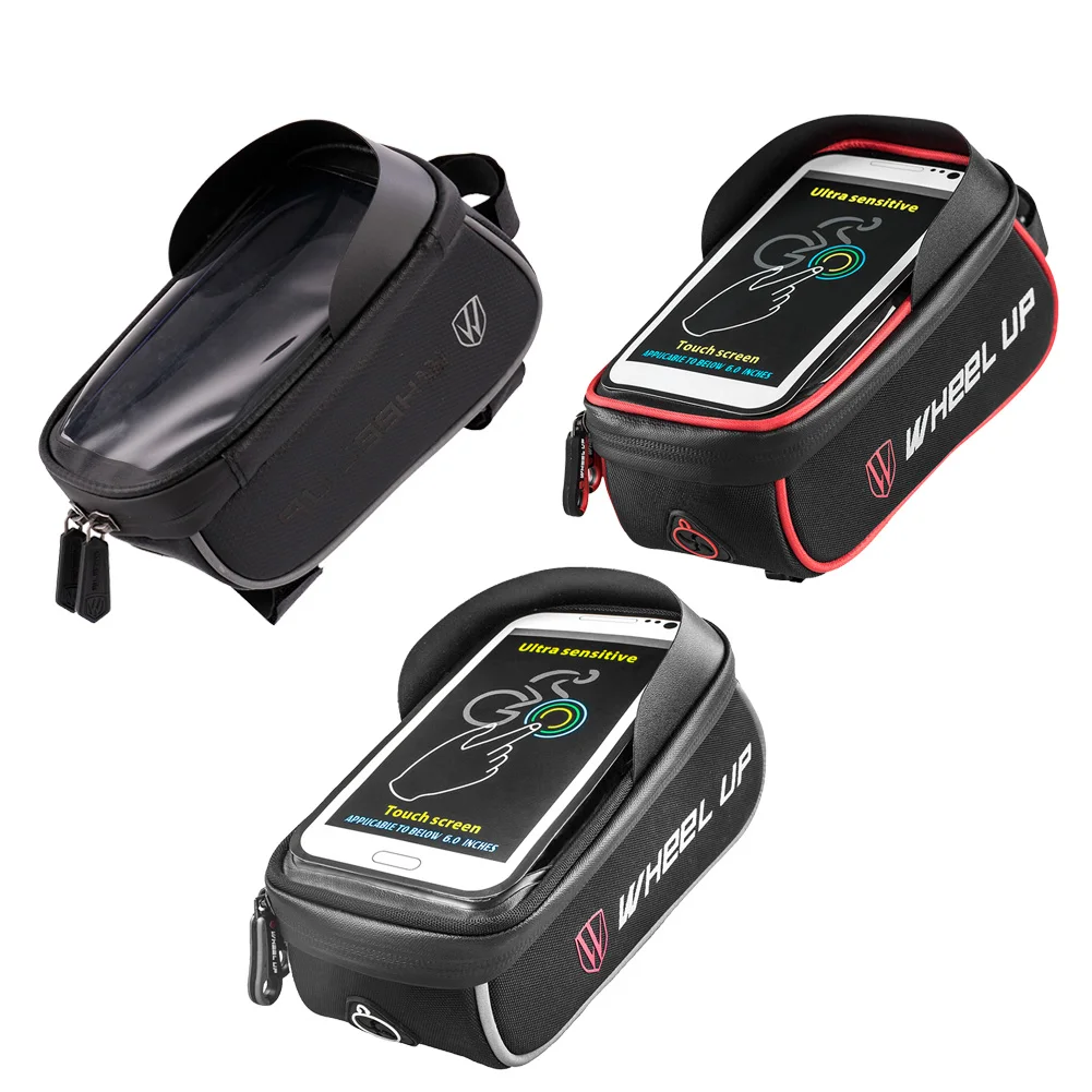

Nylon Rainproof Touch Screen Bicycle Mobile Phone Bags MTB Mountain Bike Front Top Tube Handlebar Pouch Cycling Riding Equipment