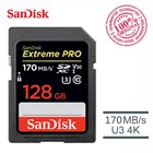 Двойной Флеш-накопитель SanDisk Extreme PRO 32 Гб sd-карта SDHCSDXC UHS-I, 64 ГБ, карта памяти, 128 ГБ C10 95 мс U3 V30 256 ГБ sd-карта Камера с кард-ридер