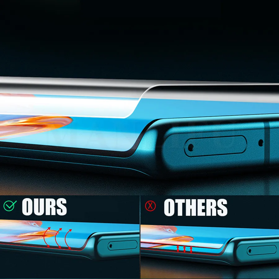 Антишпионская Гидрогелевая пленка для Huawei Honor 50 30 30S V40 V30 P40 P30 Pro 3D полная защита