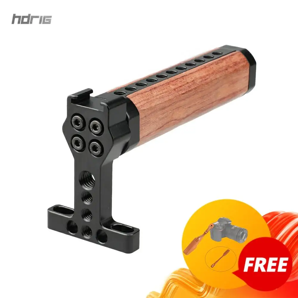 Деревянная ручка HDRIG с креплением для холодного башмака камеры GH5