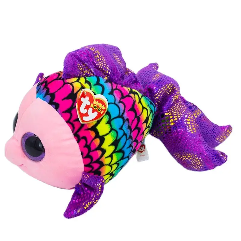 15CM Тай Бини Буз Большие глаза Наполнительные плюшевые животные Кукла Светящаяся Динозавр Пингвин Летучая мышь Леопард Детская коллекция Подарок на День рождения.