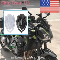 z900 windscreen windshield for kawasaki z 900 zr900 2017 2018 2019 motorcycle accessories air wind deflector double bubble smoke