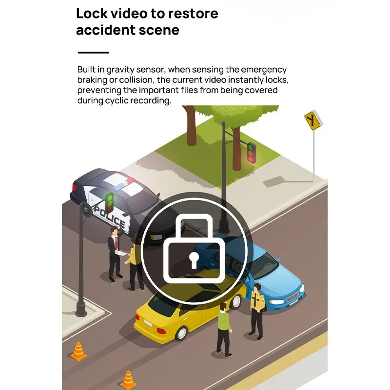 1080P WIFI видеорегистратор Автомобильный голосовое управление на английском языке