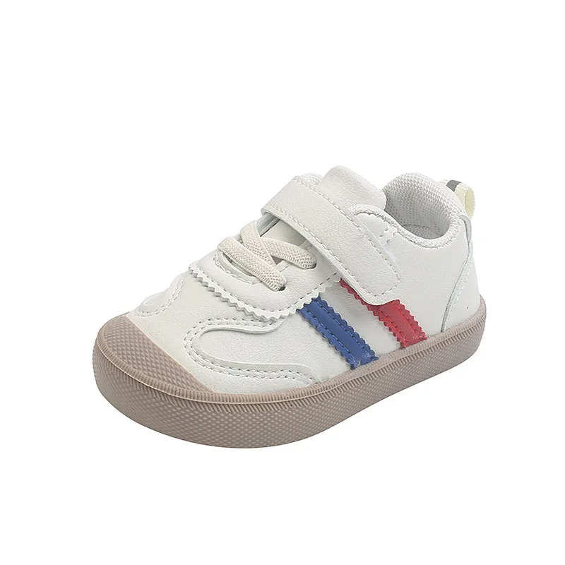 Кроссовки детские из ПУ кожи мягкая подошва дышащие для новорожденных мальчиков