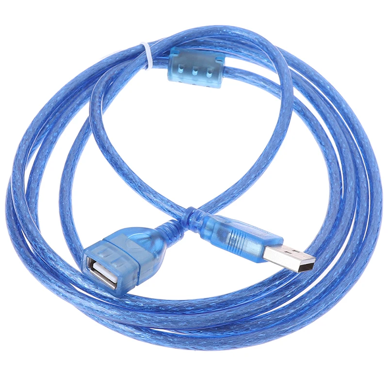 

USB 2.0 A Male to Female Extension Data Blue Extender Charge Extra Cable 0.3M/0.5M/1M/1.5M/2M
