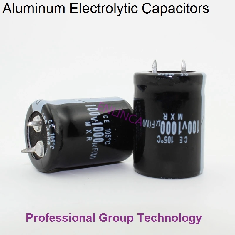 

9pcs RX1 Good quality 100v1000uf Radial DIP Aluminum Electrolytic Capacitors 100v 1000uf Tolerance 20% size 22x30MM 20%
