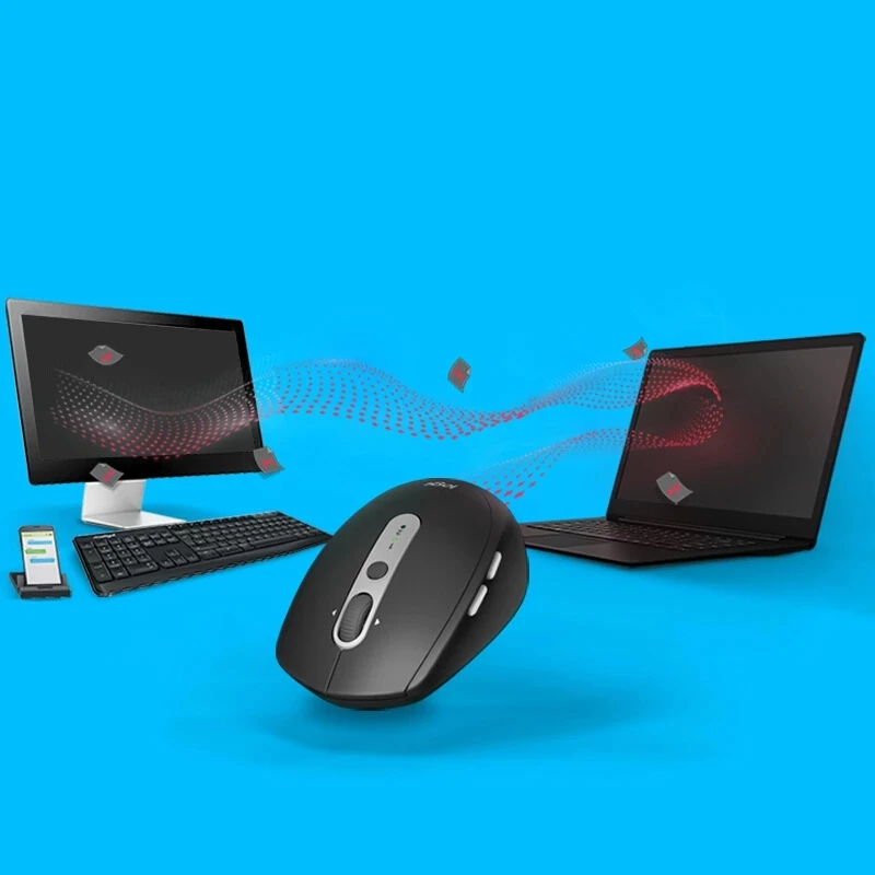 Мышь Logitech M590 Беспроводная Бесшумная с поддержкой Bluetooth 2 4 ГГц | Компьютеры и офис