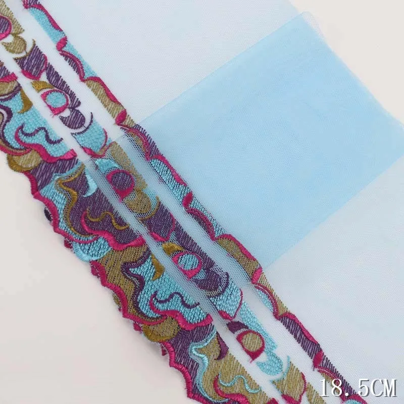 Кружевная отделка для юбки с вышивкой, 29 ярдов