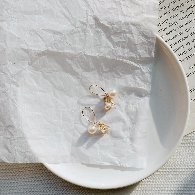 Серьги-гвоздики SHUANGR в стиле барокко с пресноводным жемчугом ювелирные изделия