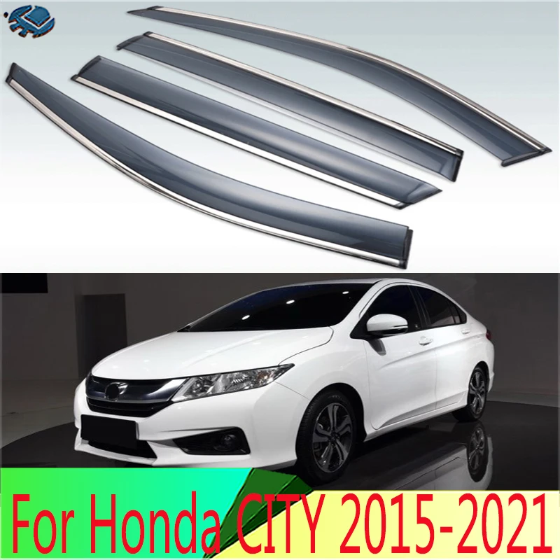 Автомобильные аксессуары для Honda CITY 2015-2021 пластиковый Наружный козырек