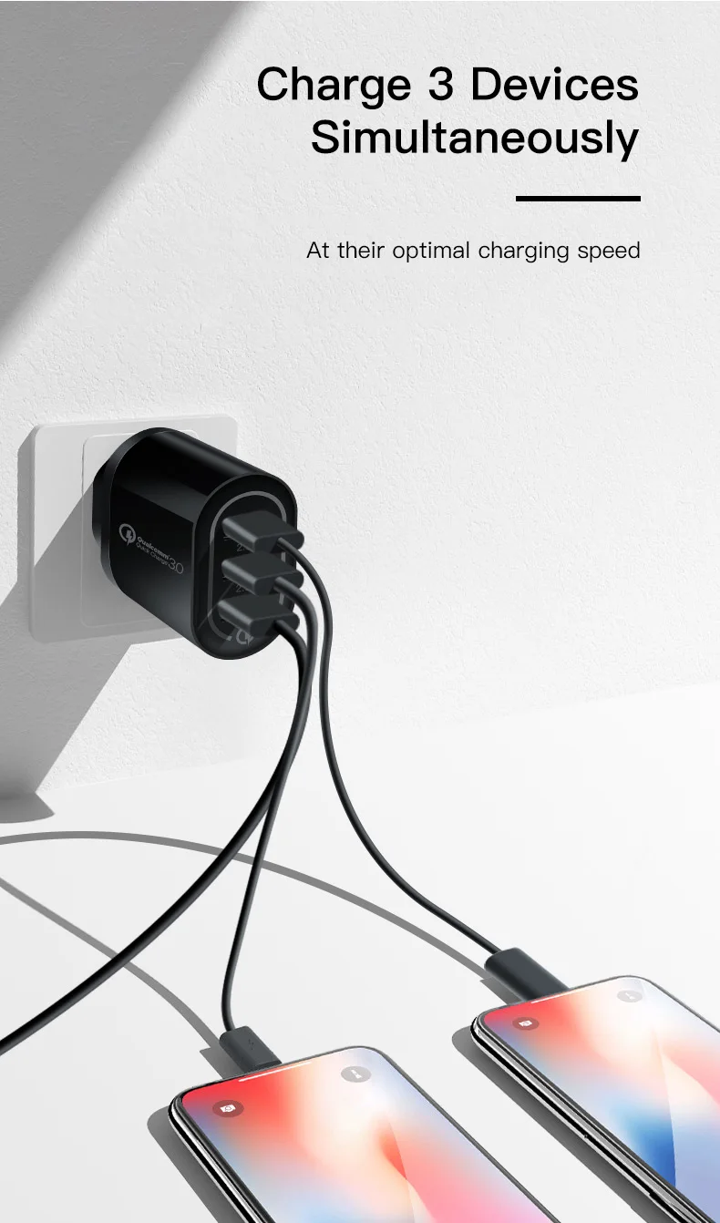 IONCT Универсальное зарядное устройство 18 Вт qc 3,0 4,0 USB настенное быстрое зарядное устройство для Iphone EU вилка Мобильный телефон Быстрая зарядка Samsug huawei зарядный адаптер