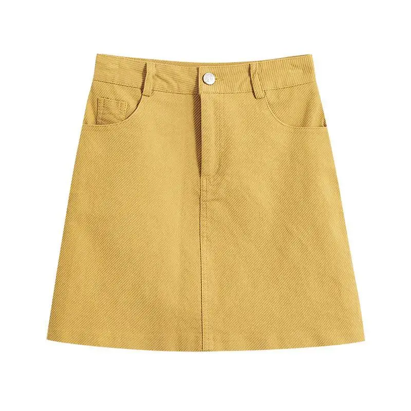 Женское джинсовое платье с завышенной талией однотонное короткое черное в стиле